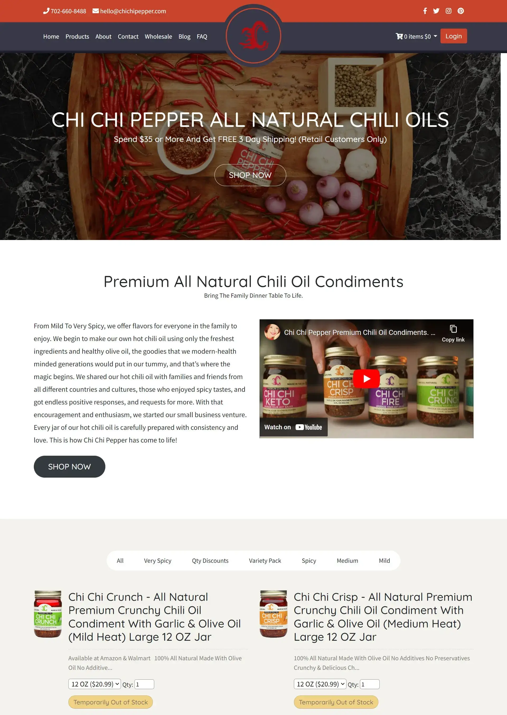 ChiChiPepper Homepage Screenshot